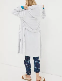 FatFace Carla Dressing Gown Grey Marl Sale