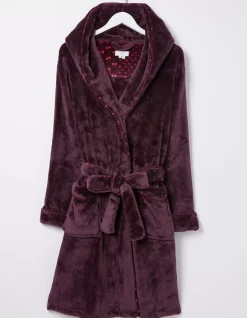 FatFace Carla Dressing Gown Plum Best
