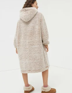 FatFace Carrie Fluffy Snuggle Hoodie Oatmeal Best