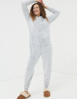 FatFace Cassie Onesie Grey Marl Hot