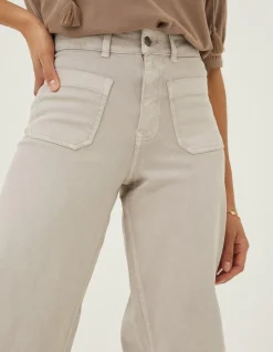 FatFace Cassie Wide Leg Jeans Natural Outlet
