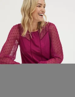 FatFace Charlee Top Plum Online