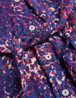 FatFace Charlie Spot Shirt Dress Navy Sale