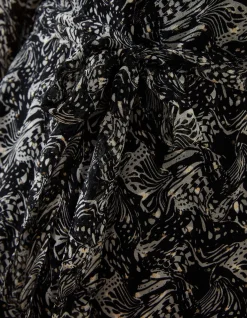 FatFace Charlotte Abstract Print Dress Black Best