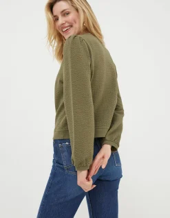 FatFace Charlotte Cardigan Khaki Best