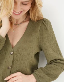 FatFace Charlotte Cardigan Khaki Best