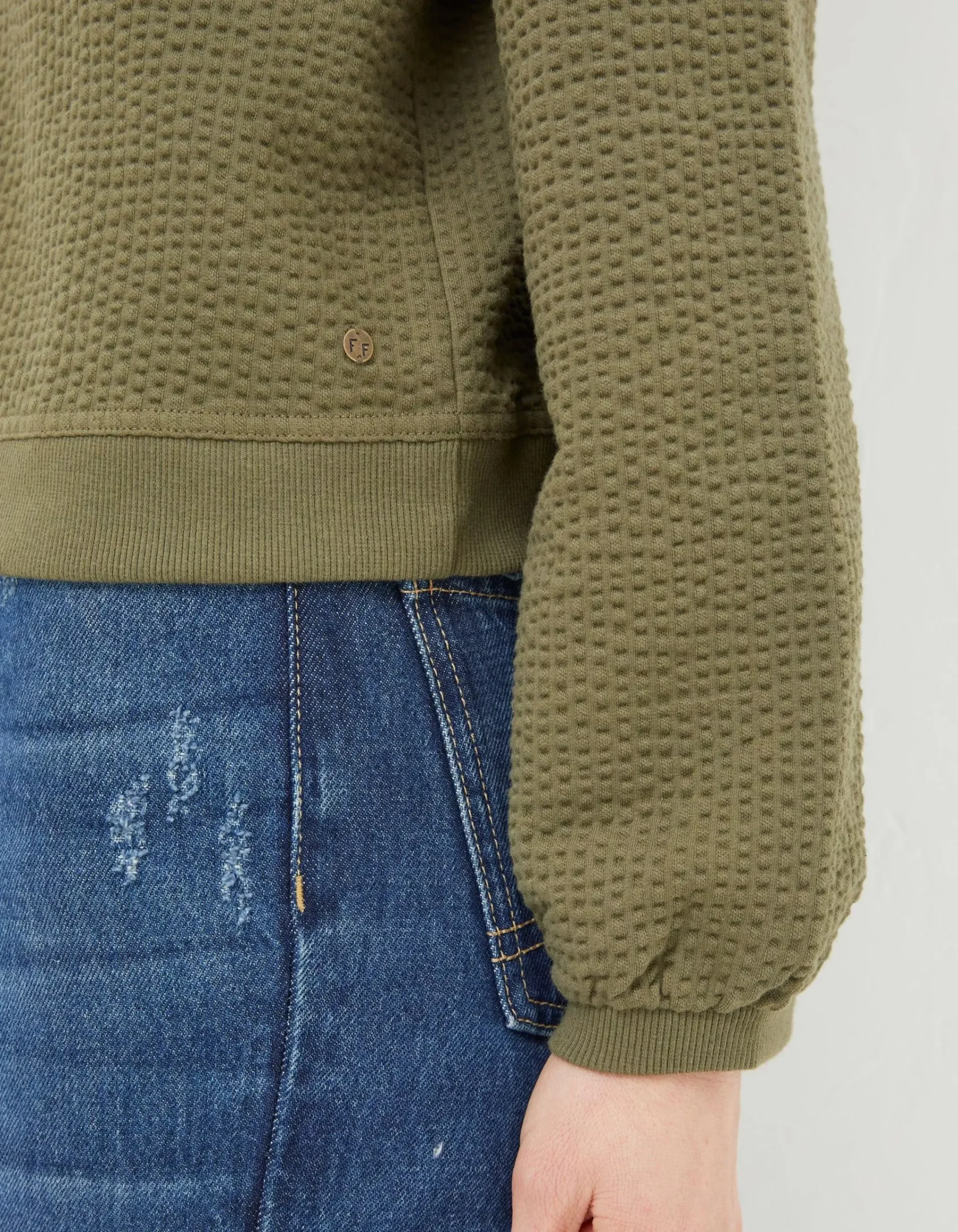 FatFace Charlotte Cardigan Khaki Best