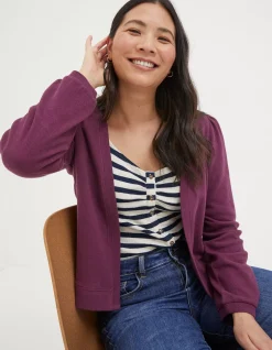 FatFace Charlotte Cardigan Burgundy Online