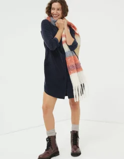FatFace Chester Cord Dress Dark Navy Sale