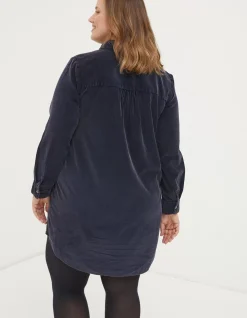 FatFace Chester Cord Dress Dark Navy Sale