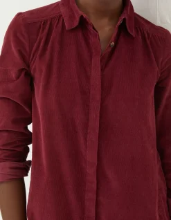 FatFace Chester Cord Dress Dark Red Best