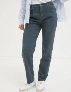 FatFace Cleo Canvas Barrel Leg Chino Blue