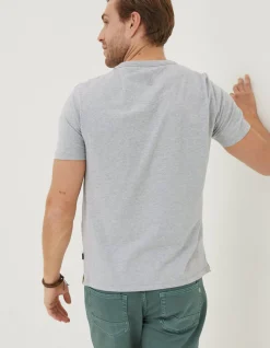 FatFace Coast Is Clear T-Shirt Grey Marl Hot