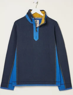 FatFace Colour Block Airlie Sweatshirt Navy Best