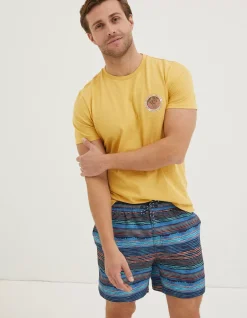 FatFace Compass T-Shirt Washed Yellow Online