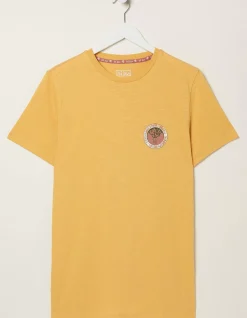 FatFace Compass T-Shirt Washed Yellow Online