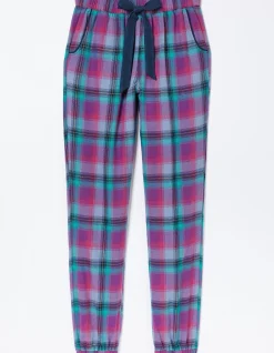 FatFace Cora Bright Check Pyjama Bottom Fuchsia Pink