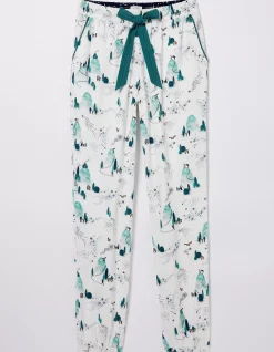 FatFace Cora Star Gazer Pyjama Bottoms Ivory New