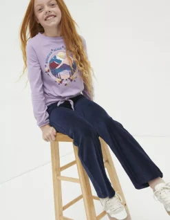 FatFace Cord Flared Legging Navy Discount