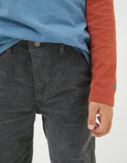 FatFace Cord Trouser Charcoal Grey