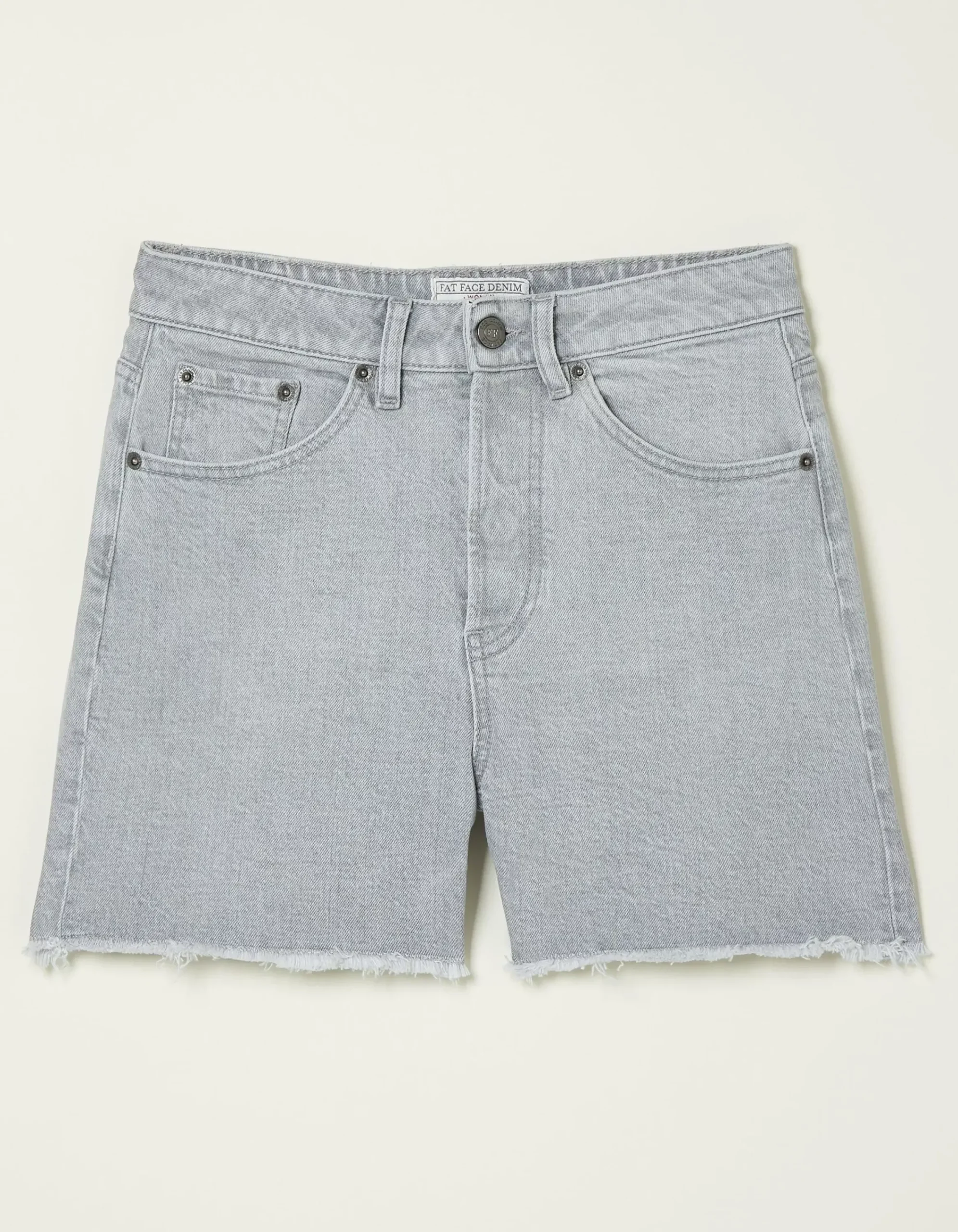 FatFace Courtney Cut Off Denim Grey Hot