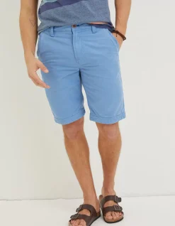 FatFace Cove Flat Front Shorts Light Blue Sale