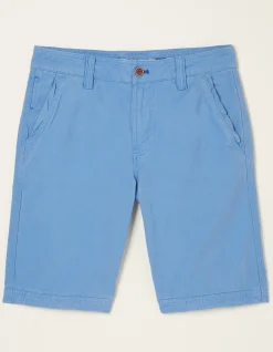 FatFace Cove Flat Front Shorts Light Blue Sale