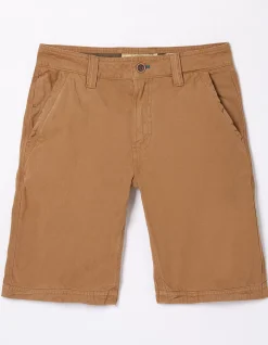 FatFace Cove Flat Front Shorts Tan