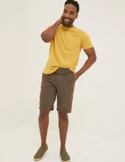 FatFace Cove Flat Front Shorts Chocolate Brown Sale