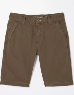 FatFace Cove Flat Front Shorts Chocolate Brown Sale