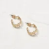 FatFace Daisy Chain Hoops Gold New