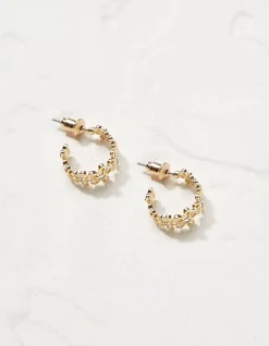FatFace Daisy Chain Hoops Gold New