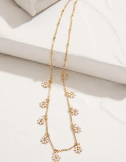 FatFace Daisy Chain Necklace Gold Outlet