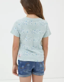 FatFace Daisy Knot Front T-Shirt Sage Green Best