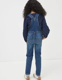 FatFace Darcy Skinny Dungarees Denim Blue Hot