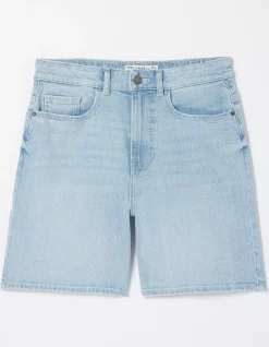 FatFace Darley Denim Shorts Bleach Wash Outlet