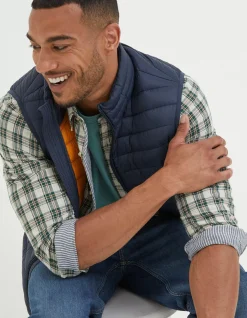 FatFace Dartmouth Gilet Navy Clearance