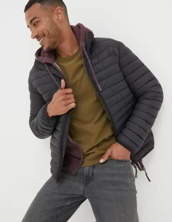 FatFace Dartmouth Puffer Jacket Black Online