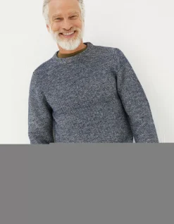 FatFace Dawlish Demin Crew Jumper Navy Sale