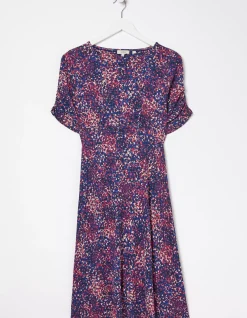FatFace Delilah Spot Jersey Dress Navy