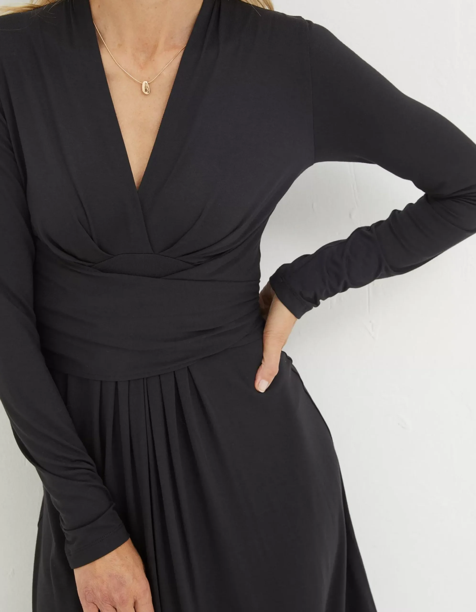 FatFace Delphine Jersey Dress Black Best