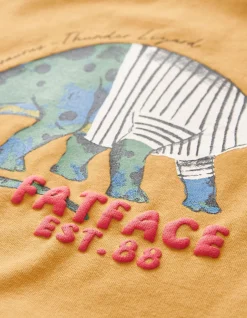 FatFace Dinosaur Romper Suit Yellow Online