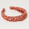 FatFace Ditsy Floral Headband Washed Red Sale