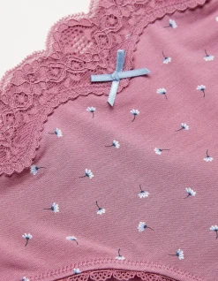 FatFace Ditsy Floral Mini Knickers Purple Online