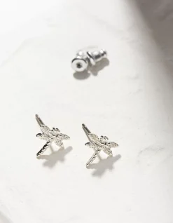 FatFace Dragonfly Studs Silver Outlet