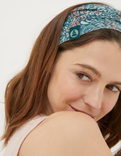 FatFace Ebb And Flow Multi Headband Teal Green Outlet