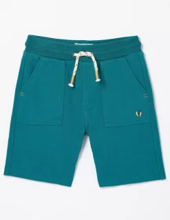 FatFace Eddie Sweat Shorts Teal Green Clearance
