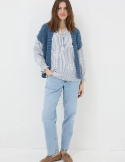 FatFace Eden Kimono Blue
