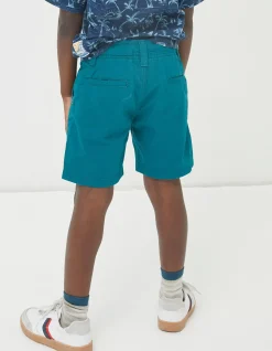 FatFace Elias Flat Front Shorts Teal Green Hot