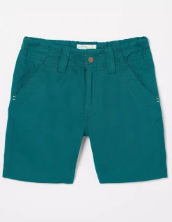 FatFace Elias Flat Front Shorts Teal Green Hot